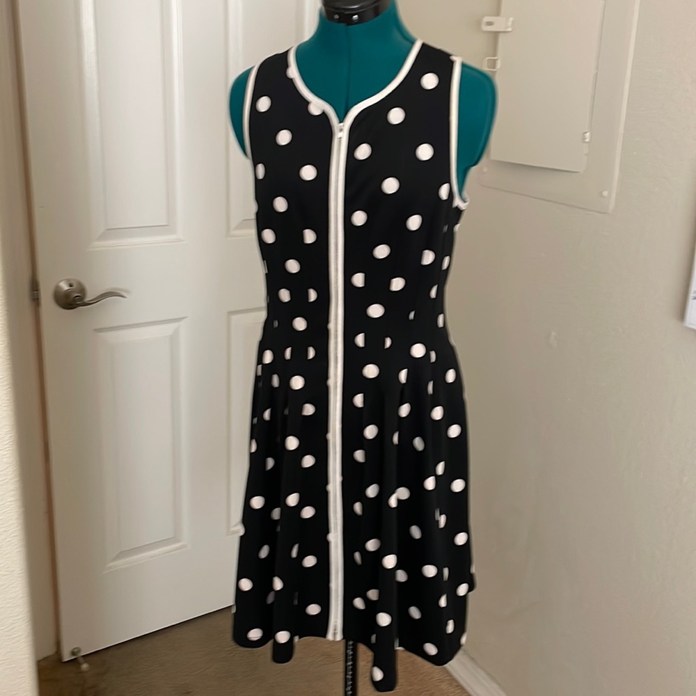 Betsey Johnson Zip Fit and Flare Dress